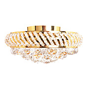 Luxuriant Flush Mount with 3 Lights with Crystal Droplets