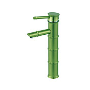 verde pittura contemporanea finitura lavandino rubinetto del bagno (alto) - design la forma di bambù
