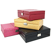 Big Square-shaped Alligatoring Leatherette Ladies'Jewelry Box(More Colors)