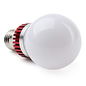 E27 3W 270LM 3000-3500K Warm White Red Cover LED Ball Bulb (85-265V)