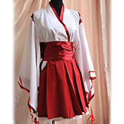 miko manches longues kimono rouge courte robe lolita wa uniforme (taille: 80cm)