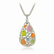 Gorgeous Alloy With Crystal Water Drop Women's Necklace