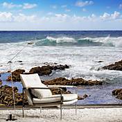 Seascape Beach og Tropicals Landskaber Mural