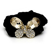 Gorgeous Flannelette With Rhinestones Ponytail Holder