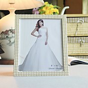 Fabulous Pearl Square Alloy Wedding Photo Frame