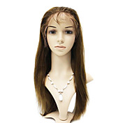 Lace Front 100% Brazil Remy Hair Straight Long Wig