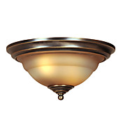 Comtemporary Glass Flush Mount Lights with 2 Lights Round Design