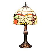 60W Tiffany Table Light with 1 Light in Fruit Pattern