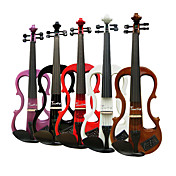 Timothy - (EV601) 4/4 Ebony Parts Electric Violin with Case/Rosin/Cable/Headphone/Battery (Multi-Color)