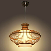 60W Modern Bamboo Pendel med 1 lys Simple Design