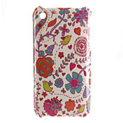 New Bird Flower Pattern Hard Case for iPhone 3G and 3GS (Multi-Color)