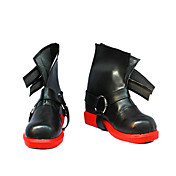 Cosplay Boots Inspired by Fullmetal Alchemist-Adward Red Sole Black