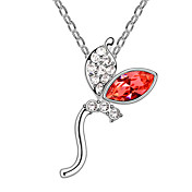 Amazing Alloy With Austrian Crystal Leaves Women's Necklace (More Colors)