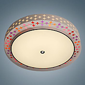40W Comtemporary Mont Acrylique Round Flush dans la conception Etoiles
