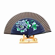 Elegant Wooden Wave Style Hand Fan
