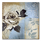 Printed Floral Canvas Art with Stretched Frame