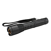Lampe de poche 3-couleur rouge en forme, un pointeur laser bleu et vert avec lentille supplémentaire (5mW, 1xAAA)