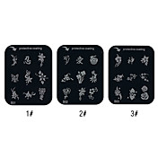 Blumen Stil Nailart Stamping Schablone Platte