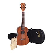 rainie - (c30) de alto-grand caoba ukelele concierto con funda / sintonizador