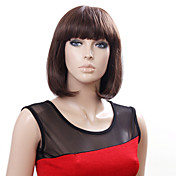 Capless Short High Quality Synthetic Japanese Kanekalon Straight Wig Full Bang