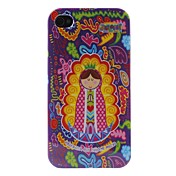 Girl Pattern Hard Case for iPhone 4 and 4S