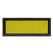 75mW LED Amarelo Mini Board / Card Nome LED com bateria modos multi Alimentado