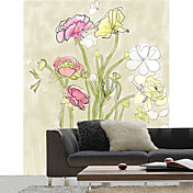 Floral Contemporary Graphics Nature Mural