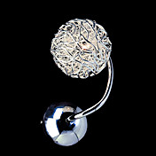 20W Artistic Aluminum Wall Light with 1 Light in Globe Design