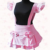 Mini Pink Terylene Sweet Lolita Suspender Skirt with Bow