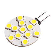 G4 Car Light LED (5050, 2.5W, lúmen (LM) 190, 3000K Temperatura de Cor, 12V, com 12 LEDs, luz branca quente)