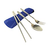 Set in acciaio inox cena (a colori assortiti Pouch)