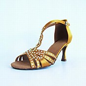 cetim mulheres personalizadas do t cinta-latin / sapatos de salão de dança com fivela de desempenho (mais cores)