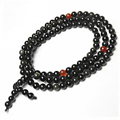 Uniqueb Black Obsidian Round Men's Bracelet
