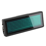 Rolagem programável LED nome / mensagem / Propaganda emblema Cartão Tag - Luz Verde (1xCR2032)