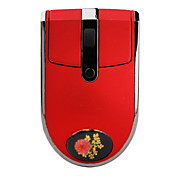 Wireless Blumenmuster optische Maus mit USB-Nano-Empfänger (verschiedene Farben)