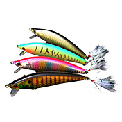 fiske lokke minow baits med Mustad krok 100mm (farge assortert)