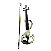 Kinglos - (DSZA-1310) Ebony Parts Electric Violin with Case/Rosin/Bow/Headphone/Cable (Sunflower Design)