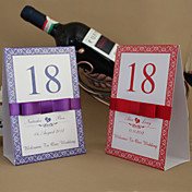 Victorian Floral Edges Table Number Card (Set of 10)