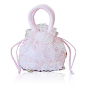 Mooie zijde avondtasje / bovenste handgreep Bag met Bloem (meer kleuren)