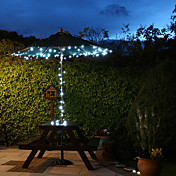 Solar 60-LED White Light Outdoor-Lichterkette Weihnachtsdekoration Lampen