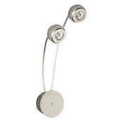 Modern LED Wall Light with 10 Lights Electroplated Finish in Silver
