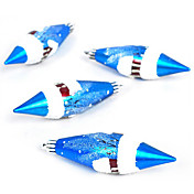 christmas blue noctilucent pvc Zierde Eispickel (4pcs)