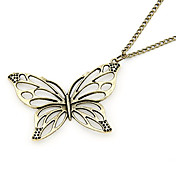 Collar Mariposa Hollow-Out cobre antiguo
