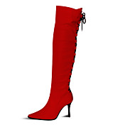 Handmade Pure Color PU-Leder 10cm High Heel Sweet Lolita Boots
