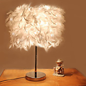 40W Lampe de table avec 1 Comtemporary, fini électrolytique