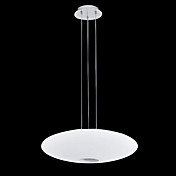40W E14 Glass and Metal Canopy Pendant Light