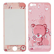 Lovely Bear Pattern Front and Back Protector Stickers for iPhone 5