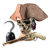 Bronze Pirate Halloween Costumes Helmet Mask Weapon