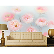 Pink Roses Floral Nature Mural