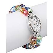 Charmant Multicolor Lampwork Ovaal Women 'Watch